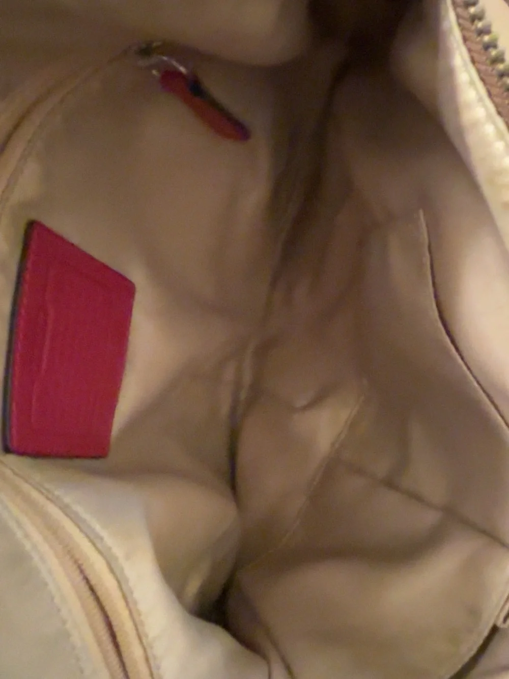 Coach Signature Canvas Shoulder Bag in Pink and Tan